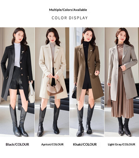 Gabardina Elegante para Mujer - Estilo Clásico y Sofisticado - Image 18