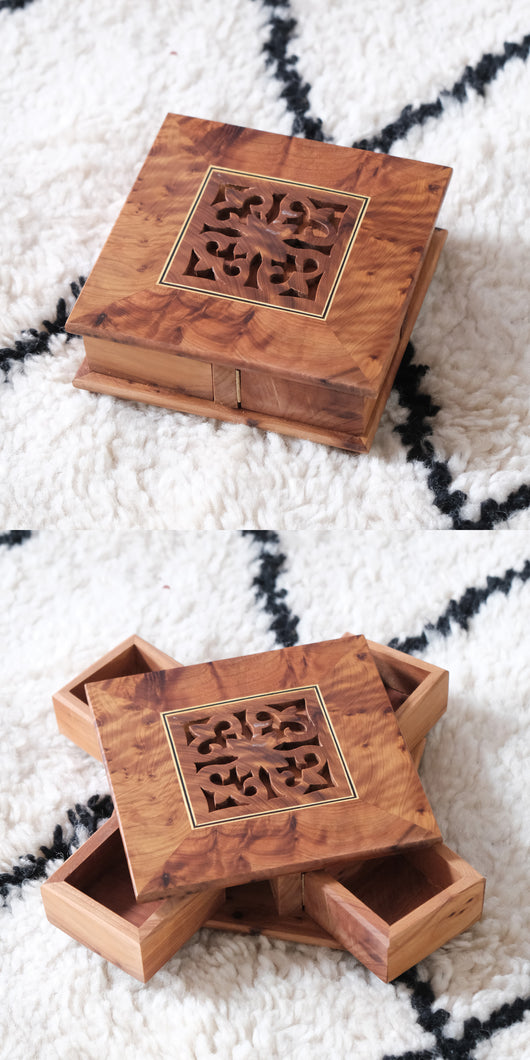 Caja Joyero Marrroquí Giratorio de Madera Artesanal - Image 17