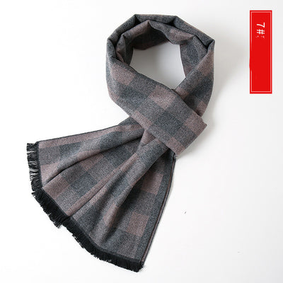 Bufanda de Cachemira Extendida Versátil para Hombre - Image 24