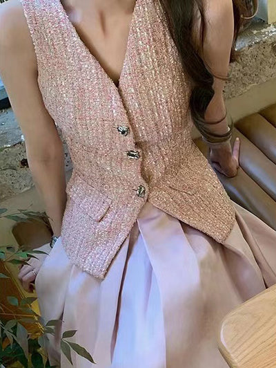 Conjunto Vestido Midi con Top Fresco para Verano - Image 6