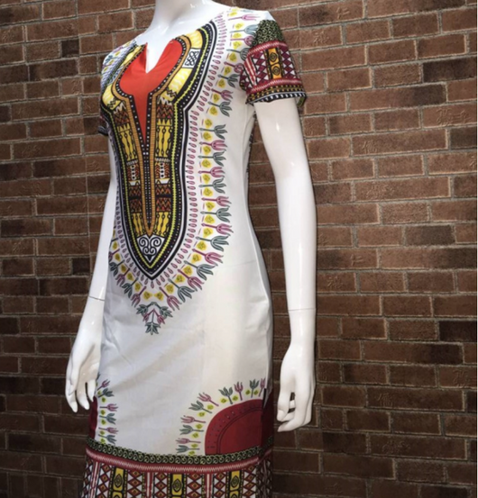 Vestido Étnico Estampado de Poliéster para Mujer - Image 2