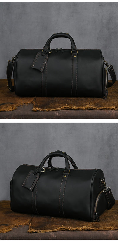 Bolsa Mensajero de Cuero para Viajes - Gran Capacidad Portátil - Image 12