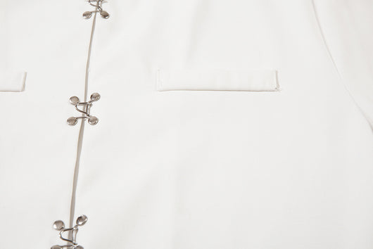 Camisa Casual de Cuello Mao Manga Corta para Hombre - Image 16