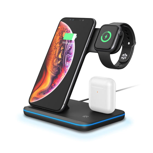 Cargador Inalámbrico 3 en 1 para Teléfono, Reloj y Auriculares - Image 27