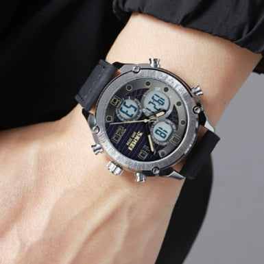 Reloj Deportivo Hombre Doble Movimiento Electrónico Multifuncional