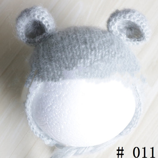 Gorro Suave de Mohair para Fotografía de Bebés - Tejido Artesanal - Image 57