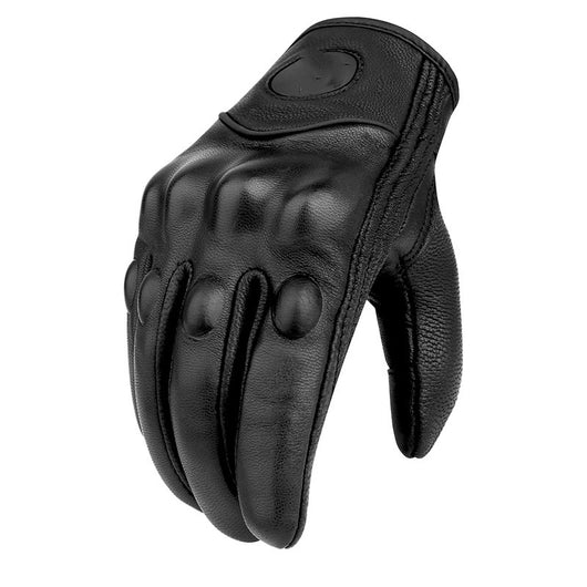 Guantes de Motocicleta de Cuero Profesional - Medio Dedo para Hombre y Mujer - Image 7