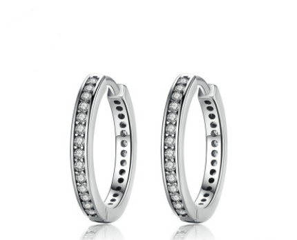 Aretes de Plata Esterlina 925 Círculo Minimalista - Diseño Elegante y Versátil