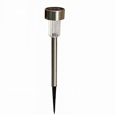 Lámpara Solar LED para Jardín - Tubo de Acero Inoxidable Impermeable