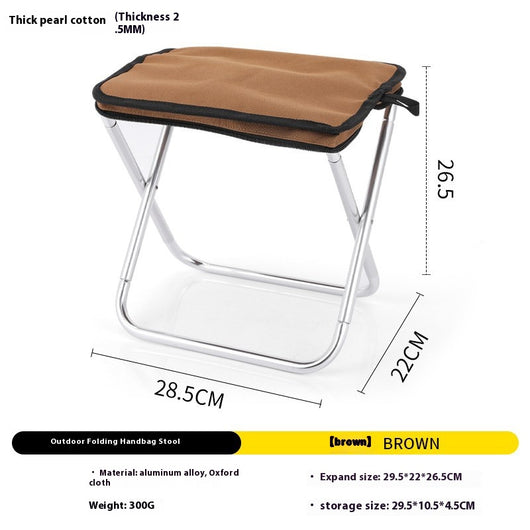 Taburete Plegable Ultraligero de Aluminio para Camping y Pesca - Image 7