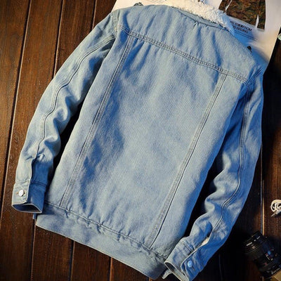 Abrigo Denim Forrado en Fleece para Hombre - Edición Invierno - Image 4