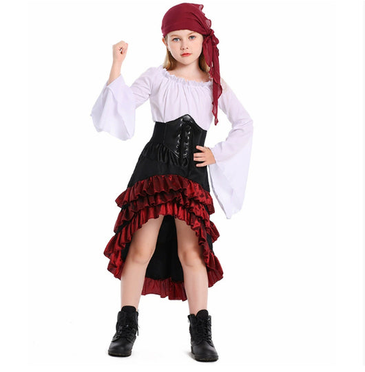 Vestido Halloween Asimétrico con Volantes y Cintura Alta - Image 15