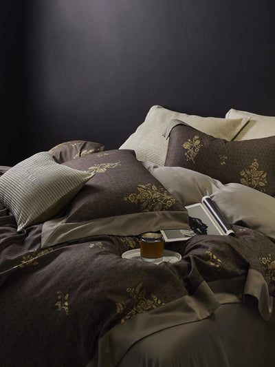 Juego de Cama Retro Algodón Peinado 4 Piezas - Calidez para Otoño e Invierno - Image 5