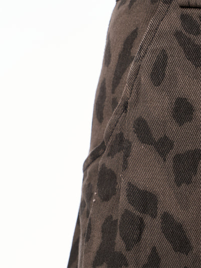 Pantalones Jeans Leopardo Retro Mujer Cintura Alta Pierna Ancha - Image 25