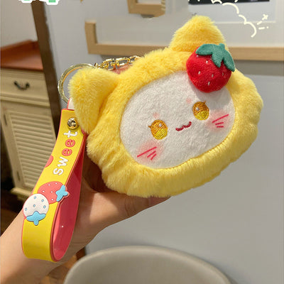 Monedero Peluche Adorable con Llavero Cartoon para Mochila Escolar - Image 5