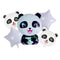 Panda Five Pointed Blanco