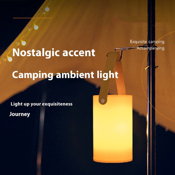Lámpara de Camping Retro con Carga Solar y USB Portátil