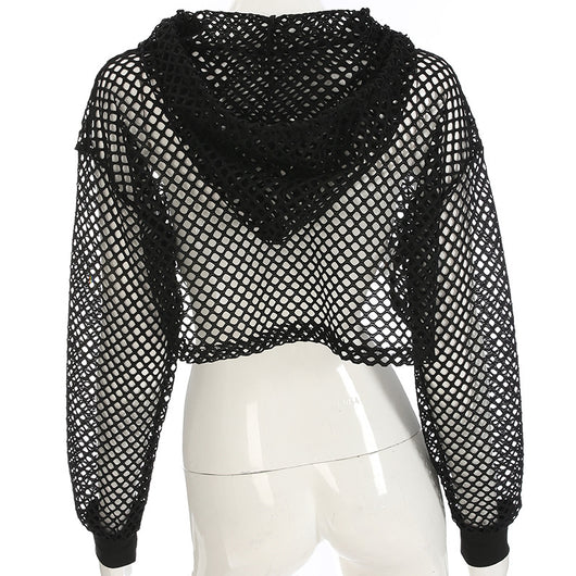 Blusa Transpirable con Encaje Calado y Protección Solar para Mujer - Image 13