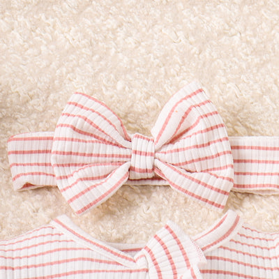 Traje Infantil a Rayas con Volantes y Manga Larga - Image 12