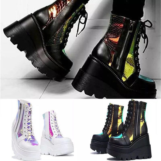 Bota Media Niña con Caña Acolchada