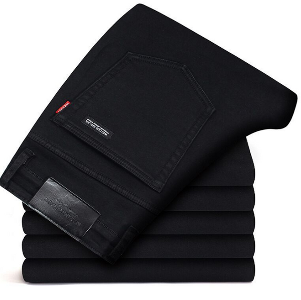 Pantalones Jeans Slim Straight Negro para Hombre