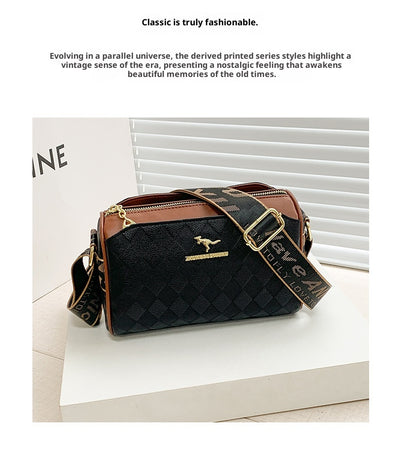 Bolsa Mensajera de Cuero con Detalles en Relieve - Elegancia Minimalista - Image 18