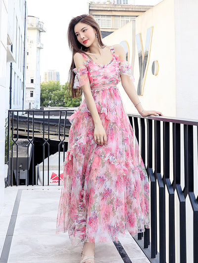 Vestido Largo de Playa con Tirantes para Mujer - Diseño Costero - Image 10