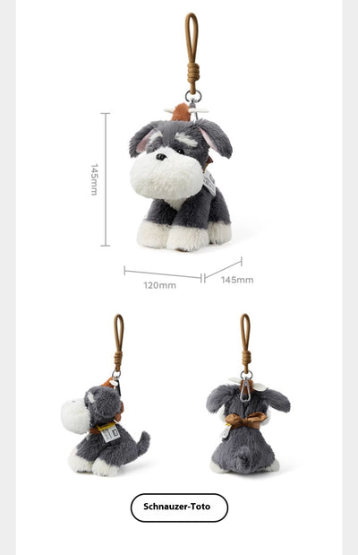 Llavero Peluche Perrito Schnauzer - Bolsa Decorativa Adorable - Image 10