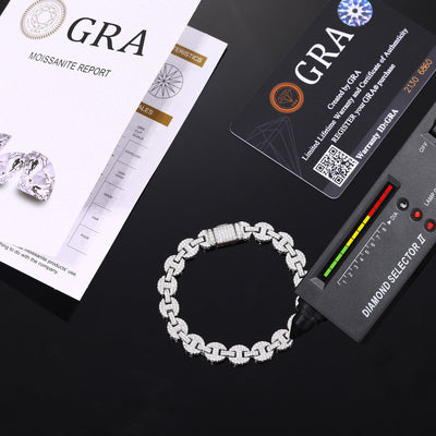 Collar y Pulsera de Plata 925 con Moissanita 8mm - Joyería Personalizada para Hombre - Image 12
