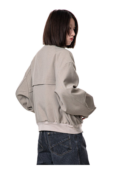 Chaqueta Raglan Casual con Cuello Alzado - Image 16