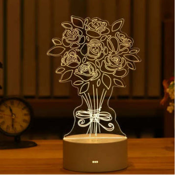 Lámpara LED 3D Acrílica USB Neon - Decoración Luminosa para Hogar - Image 11