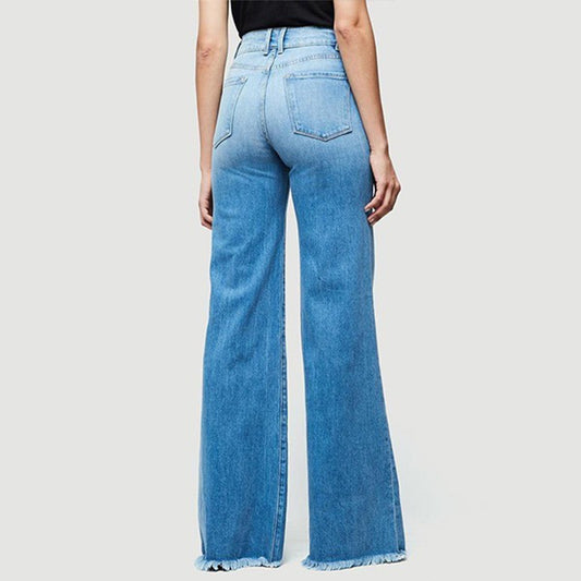 Pantalones Denim Ajustados con Vuelo Acampanado - Image 2