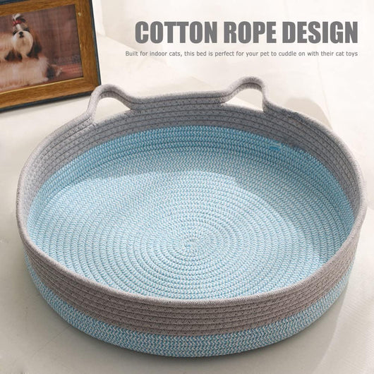 Cama Redonda de Mimbre para Gatos - Nido Donut Refrescante y Lavable - Image 10
