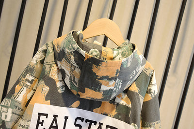 Chaqueta Camuflada con Capucha para Niños - Estilo Coreano Otoño - Image 5