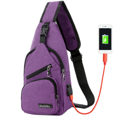 Bolsa Deportiva Crossbody con Carga USB - Mochila de Pecho para Hombre - Image 6
