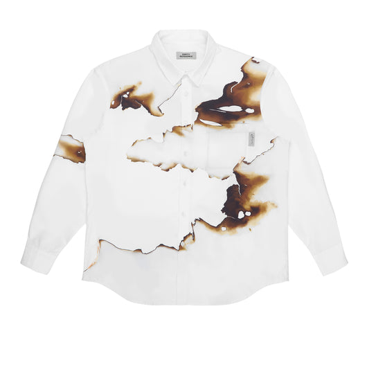 Camisa Manga Larga Estampada Off-White Corte Holgado - Image 5