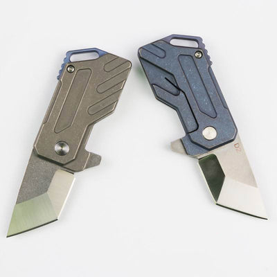 Navaja de Bolsillo Titanio Ultra Compacta EDC Camping