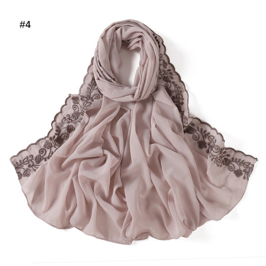 Pañuelo de Gasa Ligero en Colores Sólidos para Mujer - Image 20