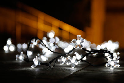 Cadena de Luces LED Solar Flor de Cerezo para Patio Navideño Impermeable - Image 21