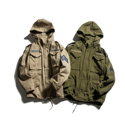 Chaqueta Deportiva Hip Hop Retro con Capucha y Bordados para Niños - Image 7