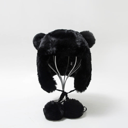 Gorro de Invierno con Orejas de Osito y Forro de Algodón Grueso - Image 11