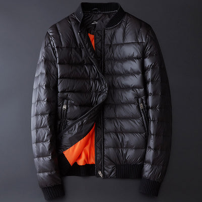 Chaqueta Acolchada Corta Hombre con Cuello Béisbol - Image 12