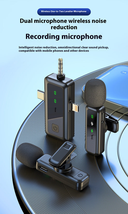 Micrófono Inalámbrico Clip H65 3 en 1 para Móvil y Computadora - Image 10