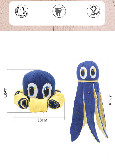 Juguete para Perro Pulpo Interactivo - Masticable con Dispensador de Premios - Image 6