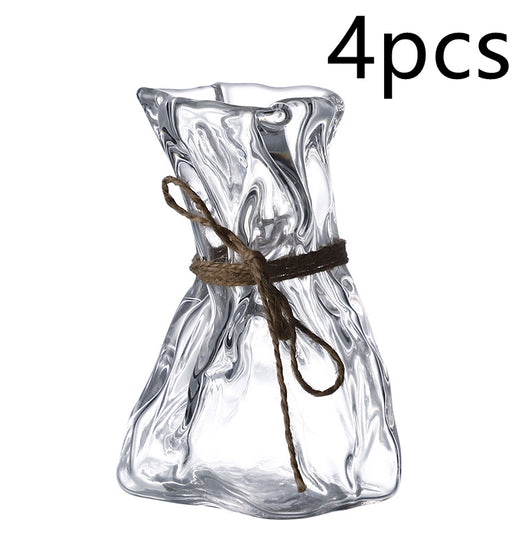 Vaso de Cristal Transparente con Diseño Origami - Image 12