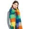 Cachecol Grosso Xadrez Outono Inverno - Design Multicolorido Elegante