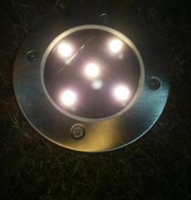 Lámpara de Piso Cuadrada Impermeable de Acero Inoxidable con 5 LED para Jardín - Image 6