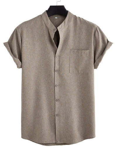 Camisa Casual Hombre Básica con Bolsillo - Image 33