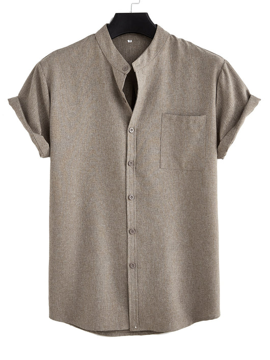 Camisa Casual Hombre Básica con Bolsillo - Image 33