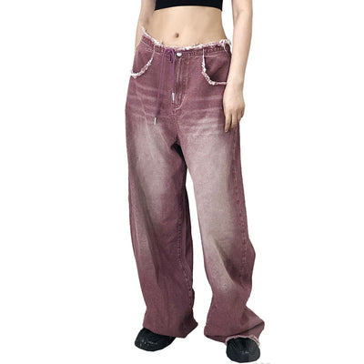 Jeans de Verano para Mujer con Dobladillo Deshilachado y Cintura Ajustable - Image 3